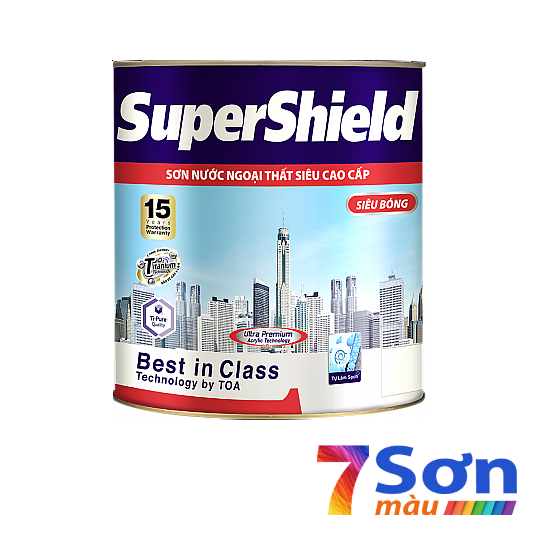 Sơn ngoại thất siêu cao cấp Toa SuperShield siêu bóng