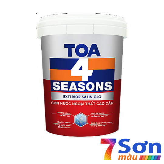 Sơn nước ngoại thất cao cấp TOA 4 Seasons Exterior Satin Glo